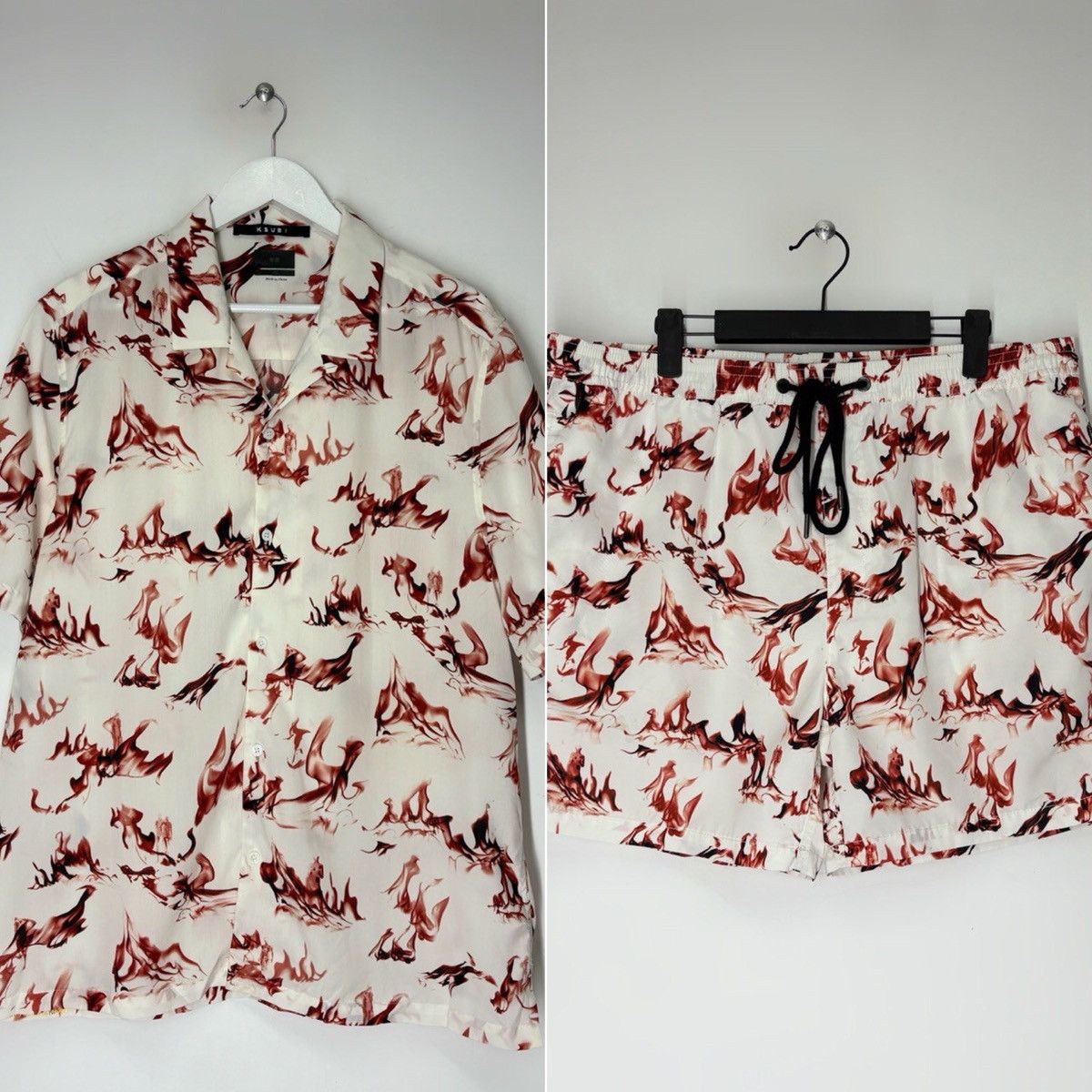 Ksubi Ksubi Burnt Resort Short Sleeve Shirt And Shorts Summer Suit Size US XL / EU 56 / 4 - 1 Thumbnail