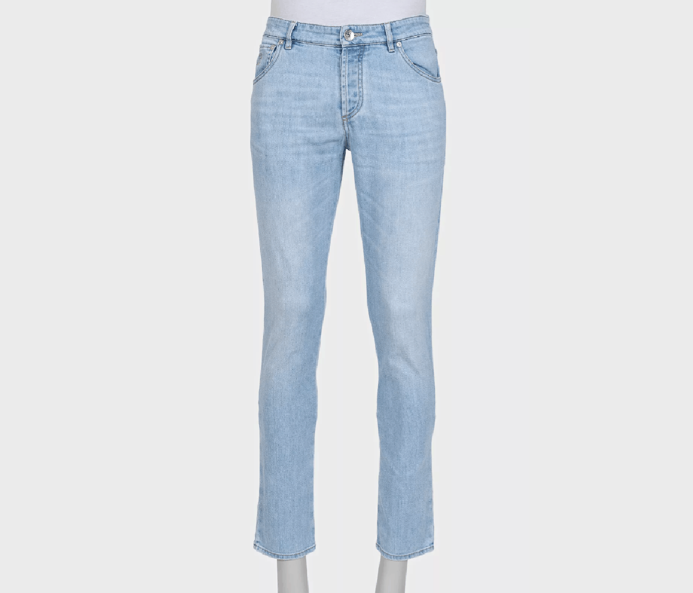 Brunello Cucinelli Brunello Cucinelli Blue Skinny Fit Jeans Men M Size US 33 - 1 Thumbnail