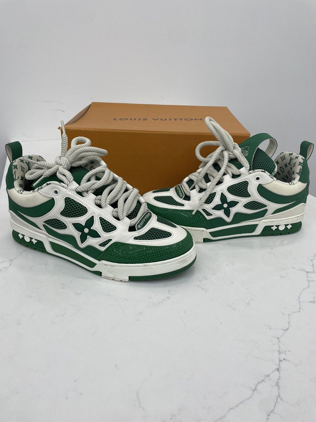 Louis Vuitton Louis Vuitton Skates Green and white Size US 11 / EU 44 - 1 Thumbnail