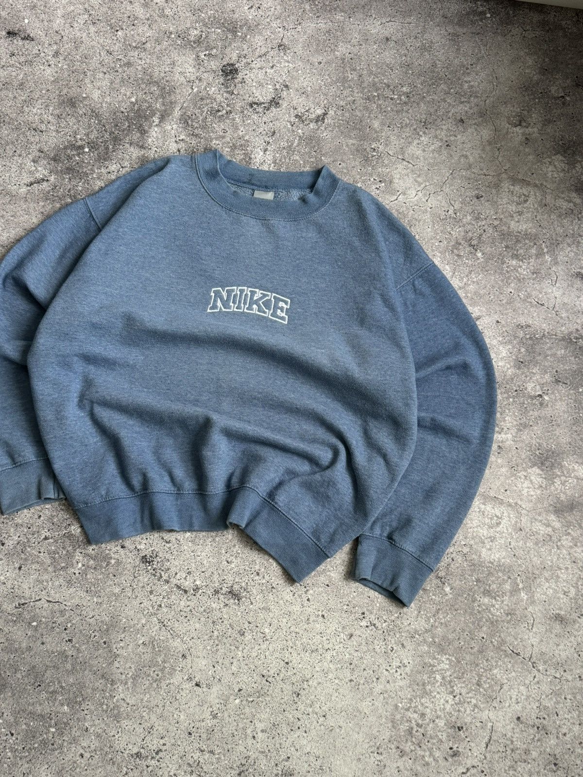 Nike × Vintage Vintage Nike oversized center logo Y2K sweatshirt Size US XL / EU 56 / 4 - 5 Thumbnail