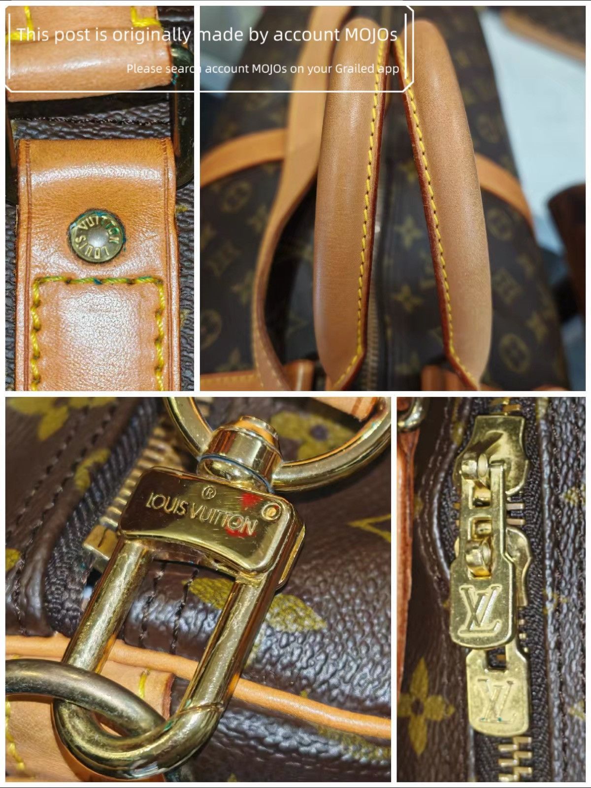 Louis Vuitton Louis Vuitton Keepall 60 Monogram Duffle Bag mojos3371 Size ONE SIZE - 3 Thumbnail