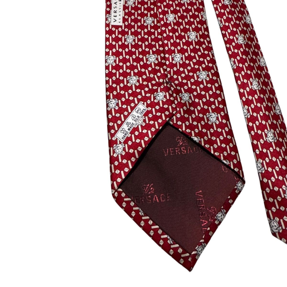 Versace Versace Classic V2 Hand Made 100% SILK Designer Tie 4" WIDTH Size ONE SIZE - 5 Thumbnail