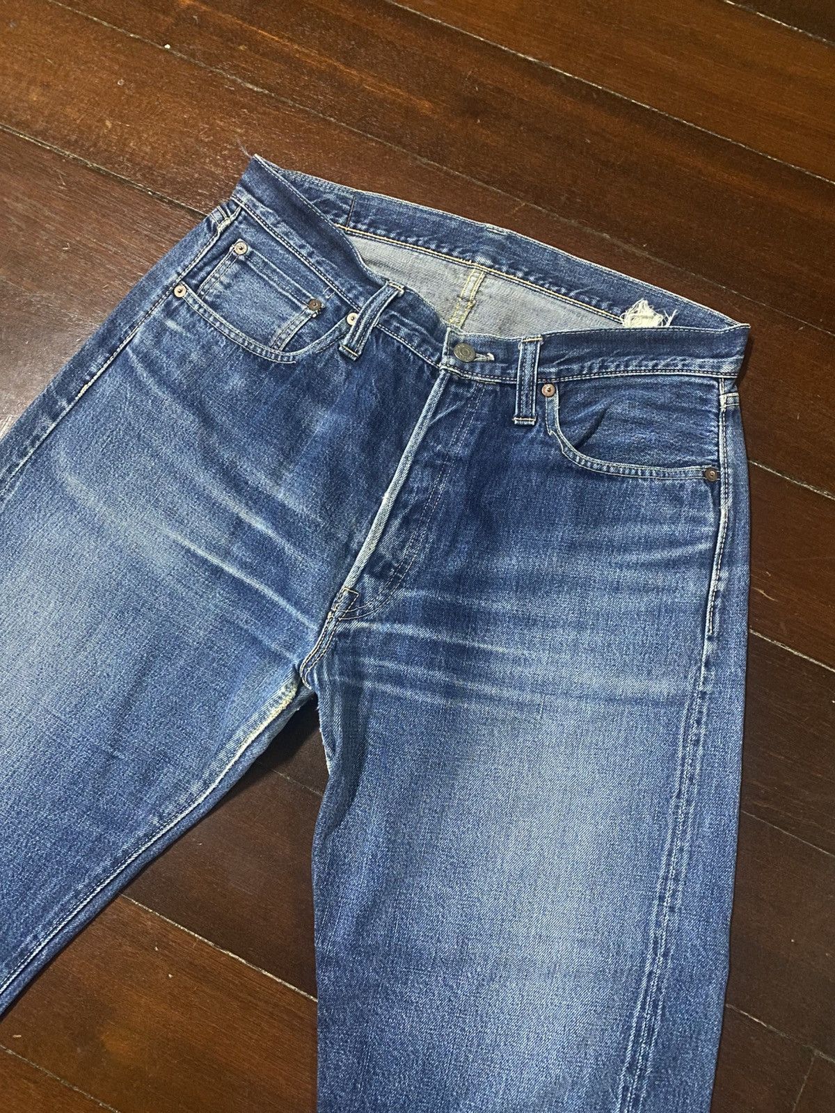 Sugar Cane Vintage Sugar cane 1947 v stich hidden rivet distressed Size US 33 - 6 Thumbnail