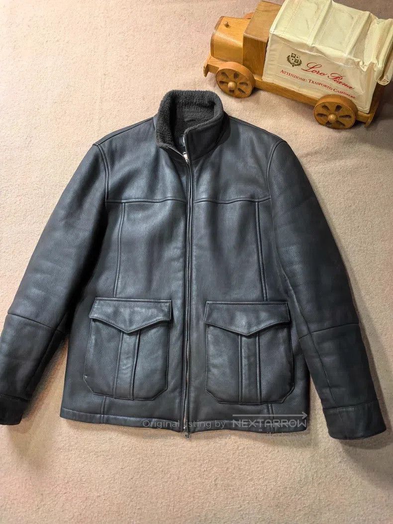 Brunello Cucinelli Brunello Cucinelli Fur and Leather Integrated Jacket Size US XXL / EU 58 / 5 - 1 Thumbnail