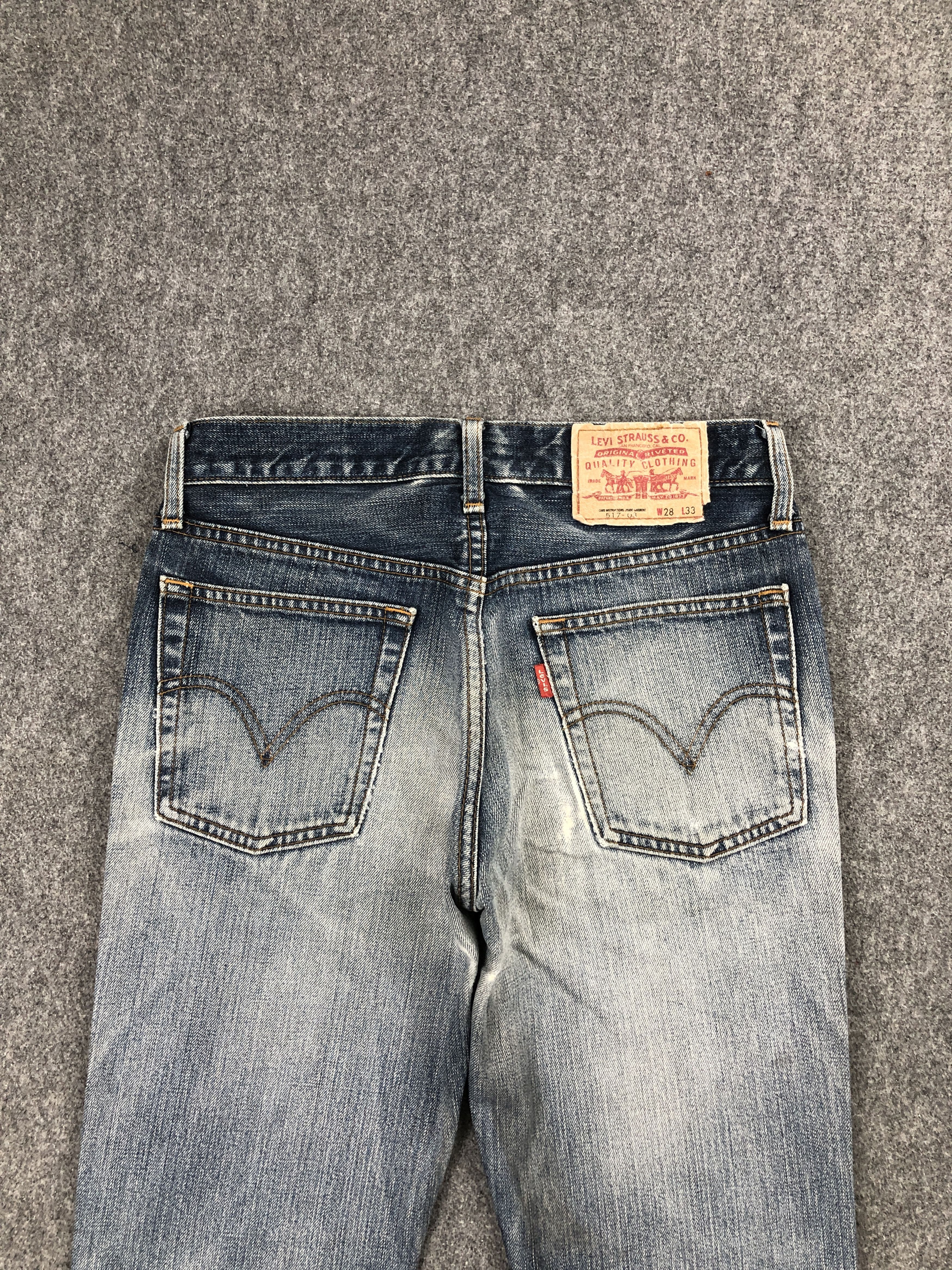 Levi's Vintage Levis 517 Flared Bootcut Bell Bottom Jeans DP2459 Size US 27 - 4 Thumbnail