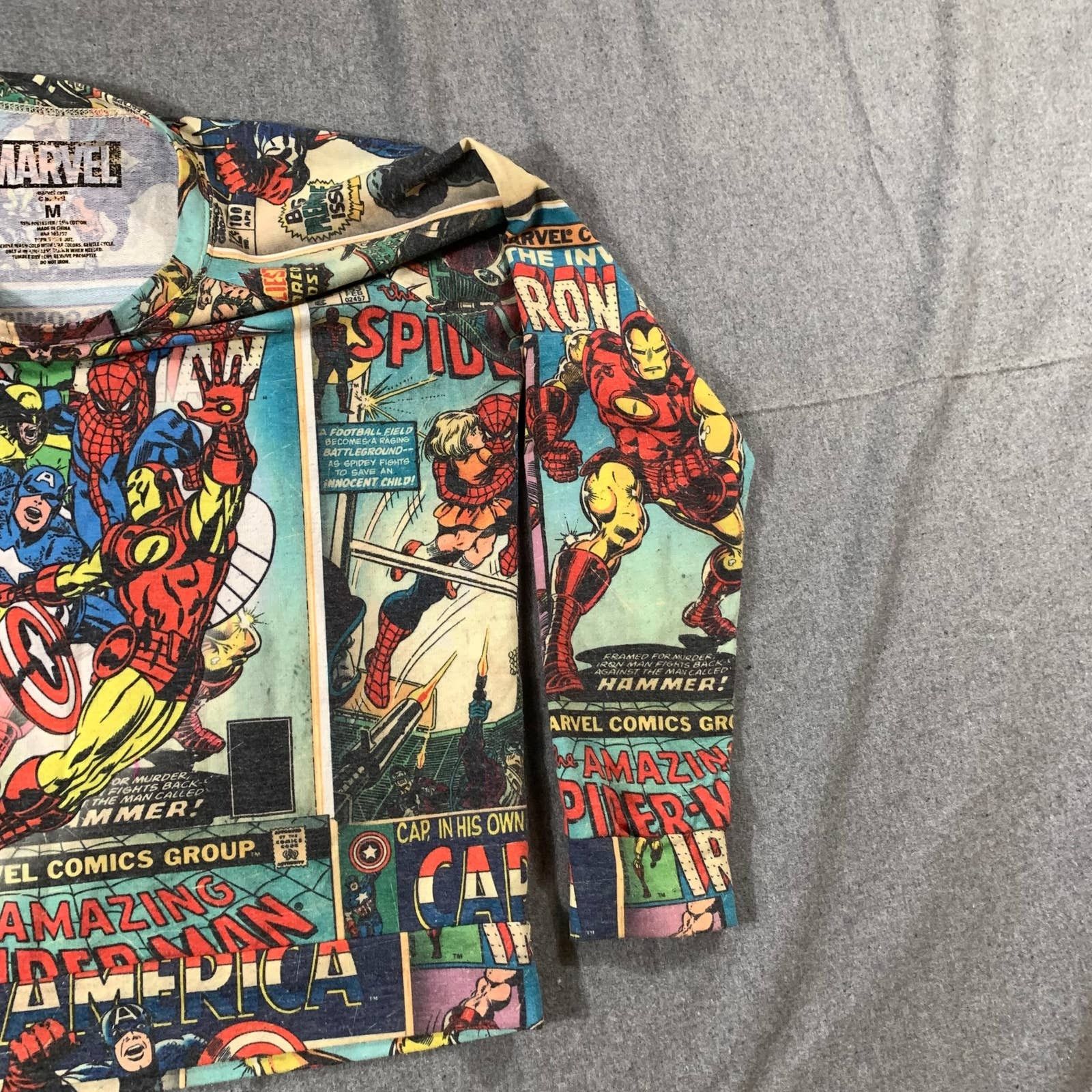 Marvel Comics Marvel Shirt Women Medium Multicolor Casual Size M / US 6-8 / IT 42-44 - 11 Thumbnail