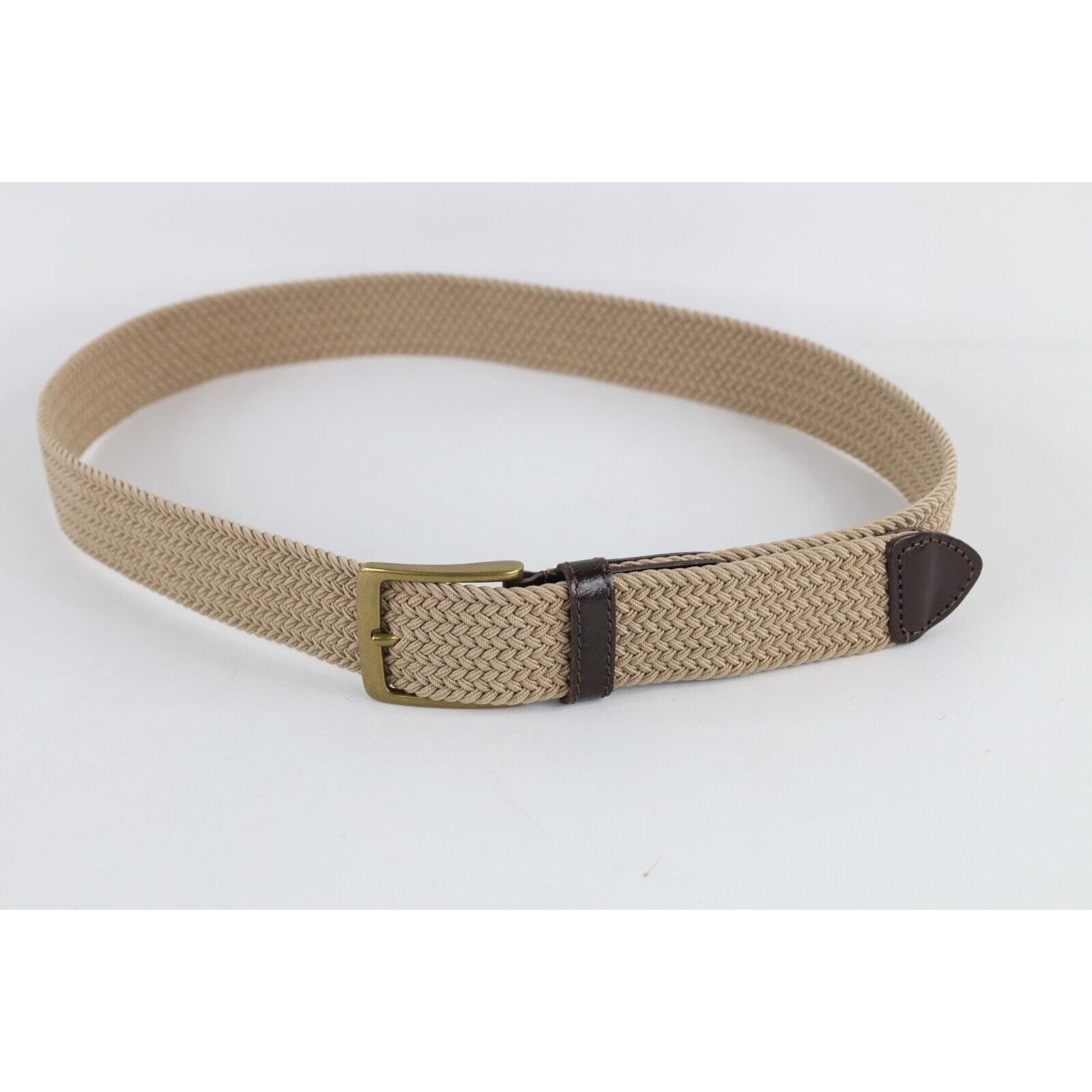 Dockers × Vintage Vintage 90s Dockers raided Nylon Stretch Webbed Belt Size 38 - 1 Thumbnail