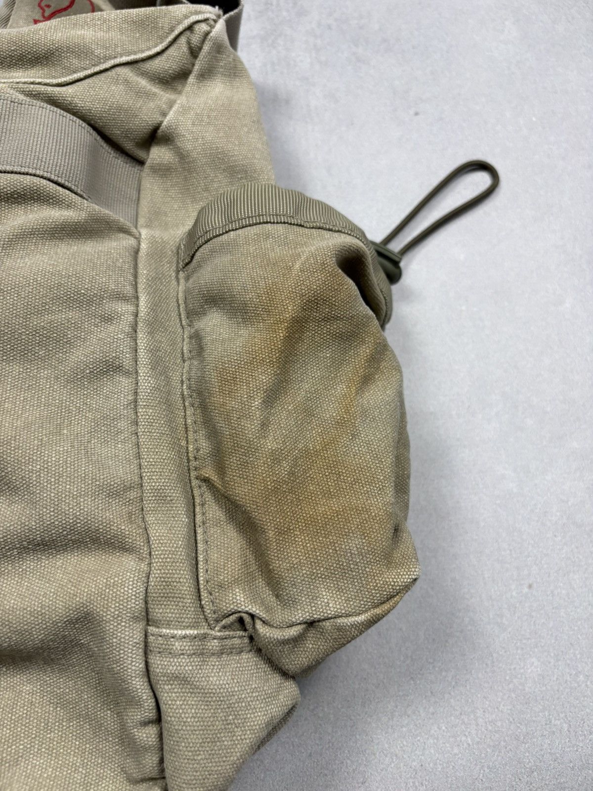 Fjallraven Fjällräven Canvas Shoulder Messenger Bag Beige Vintage Y2K Size ONE SIZE - 10 Thumbnail