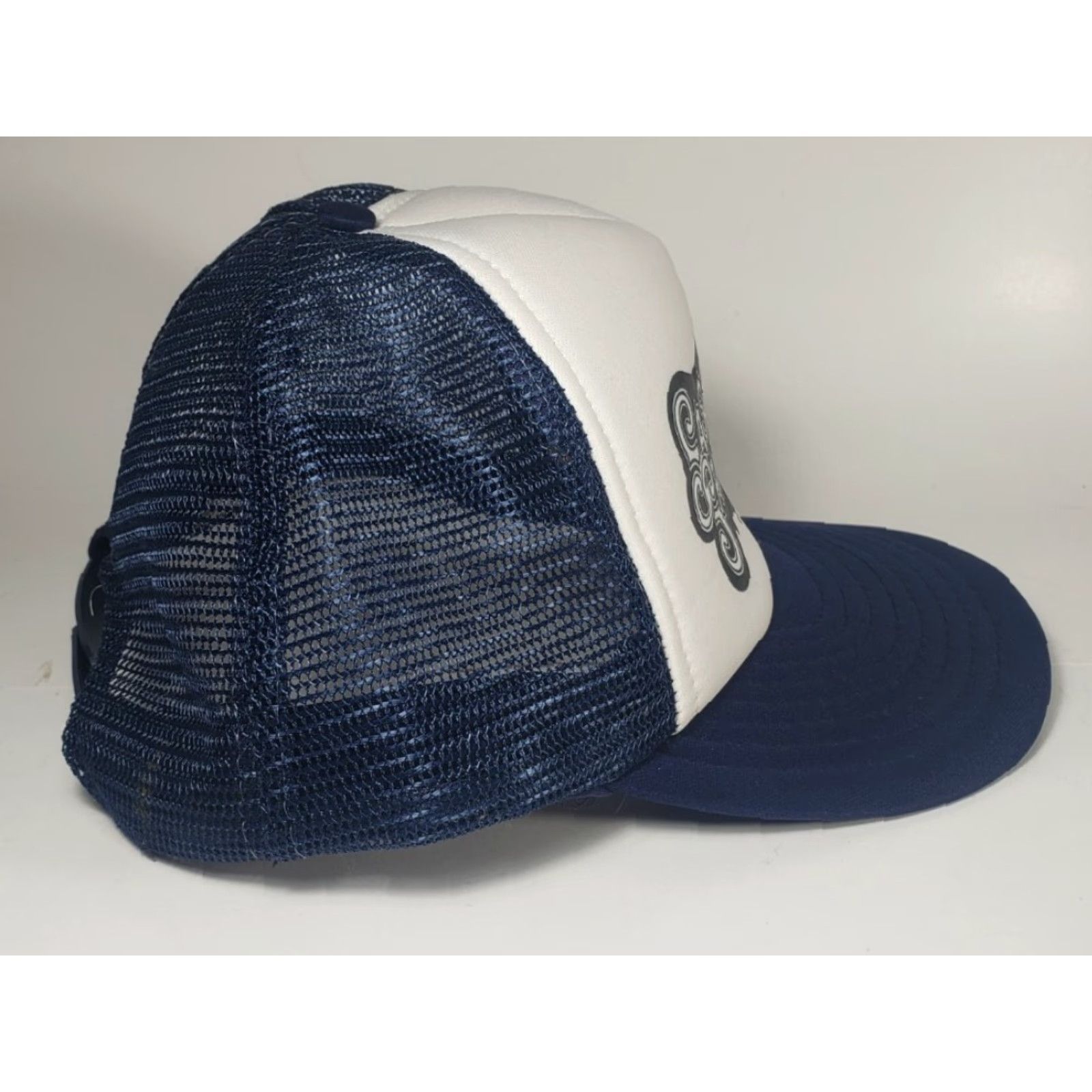 Vintage VINTAGE Speedway 80s Sassy Sally's Casino Las Vegas Nevada Trucker Hat Snapback Cap Blue Navy Blue Adjustable Snapback Hat Mens One Size Size ONE SIZE - 4 Thumbnail