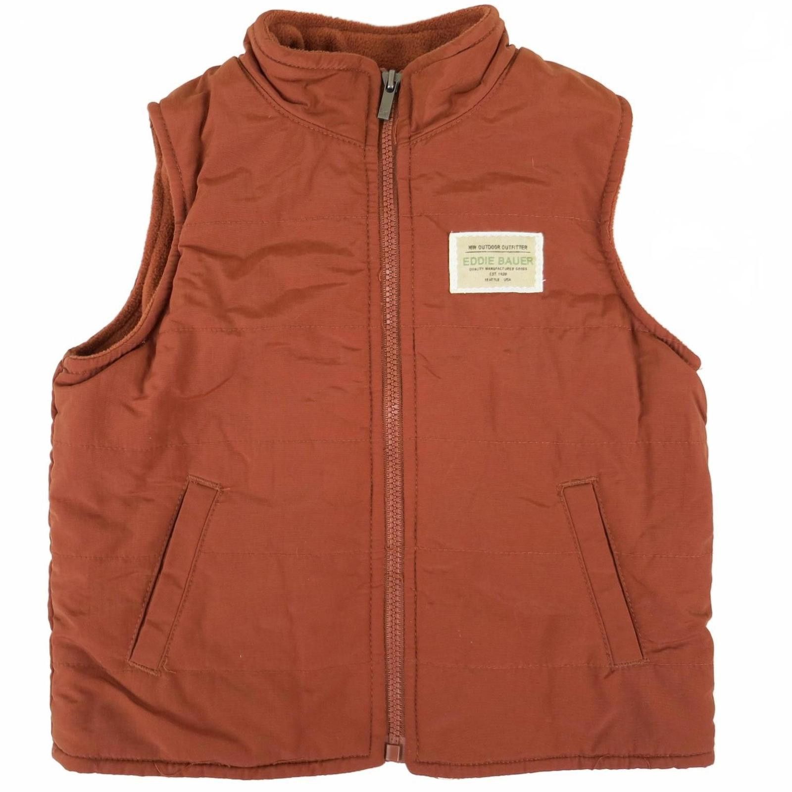 Eddie Bauer Eddie Bauer Rust Orange Outdoor Vest Kids' 18MOS Size US XXS / EU 40 - 1 Thumbnail