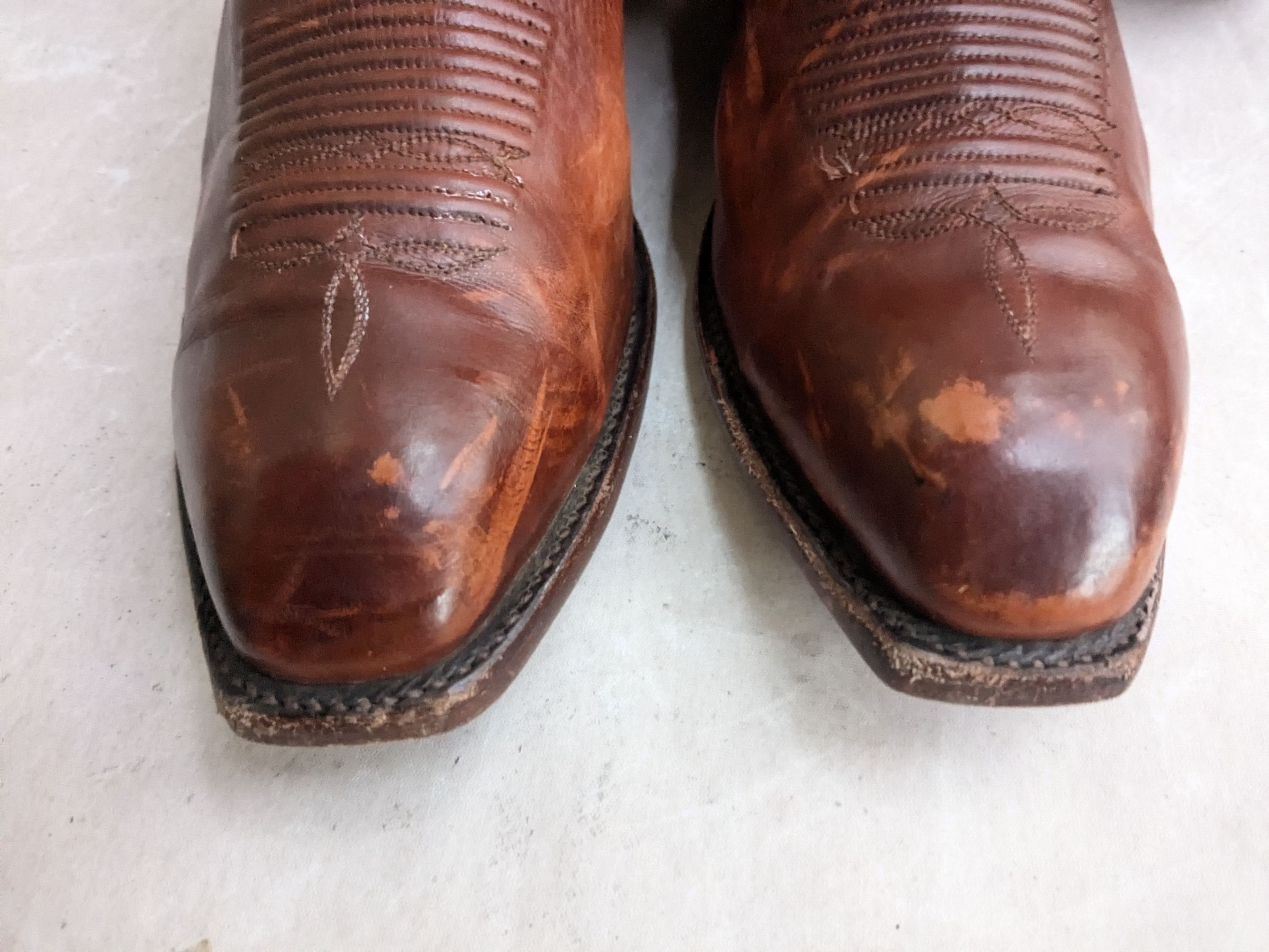 Lucchese Lucchese Cowboy Boots Brown Leather 14 D USA Size US 14 / EU 47 - 5 Thumbnail