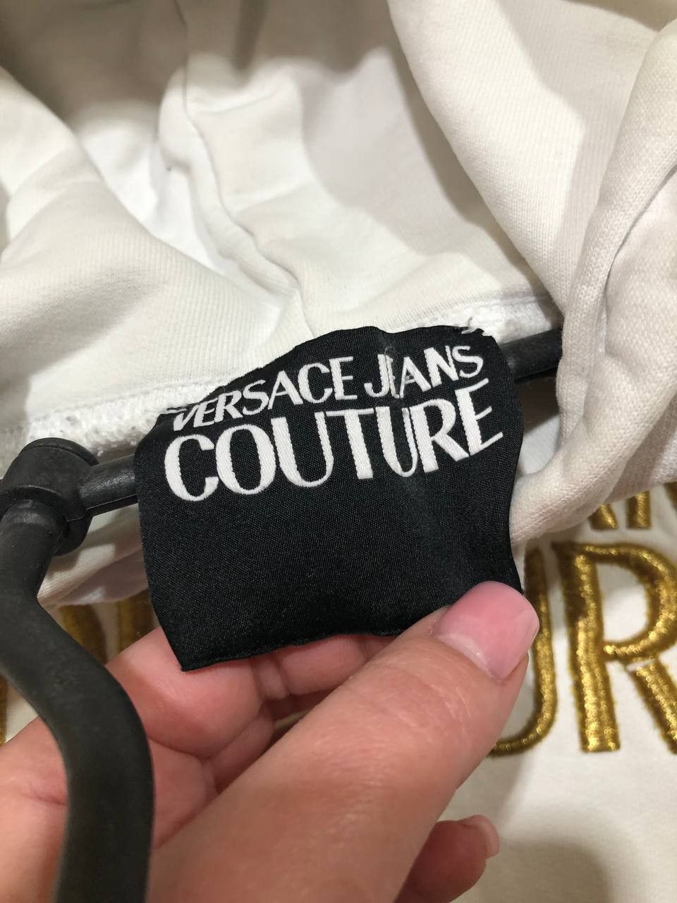 Versace Jeans Couture Versace Jeans Couture Men's Gold Foil Logo Hoodie Size US XS / EU 42 / 0 - 2 Thumbnail