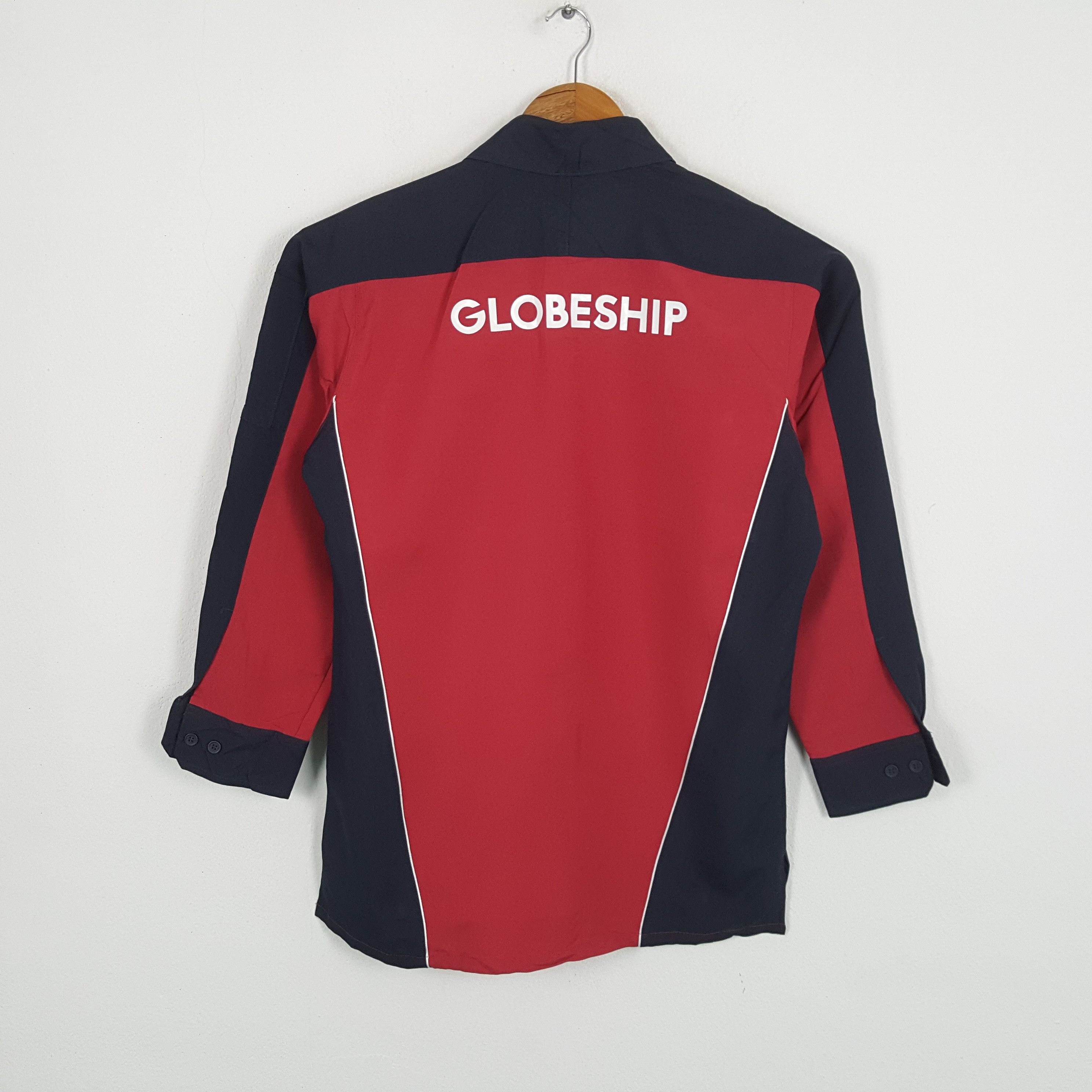 Japanese Brand × Vintage Vintage GLOBESHIP Japanese Workers Uniform Shirt Jacket Size US M / EU 48-50 / 2 - 1 Thumbnail