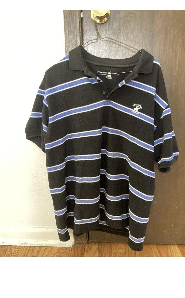Beverly Hills Polo Club Beverly Hills Polo Club Striped Cotton Polo L Size US L / EU 52-54 / 3 - 1 Thumbnail