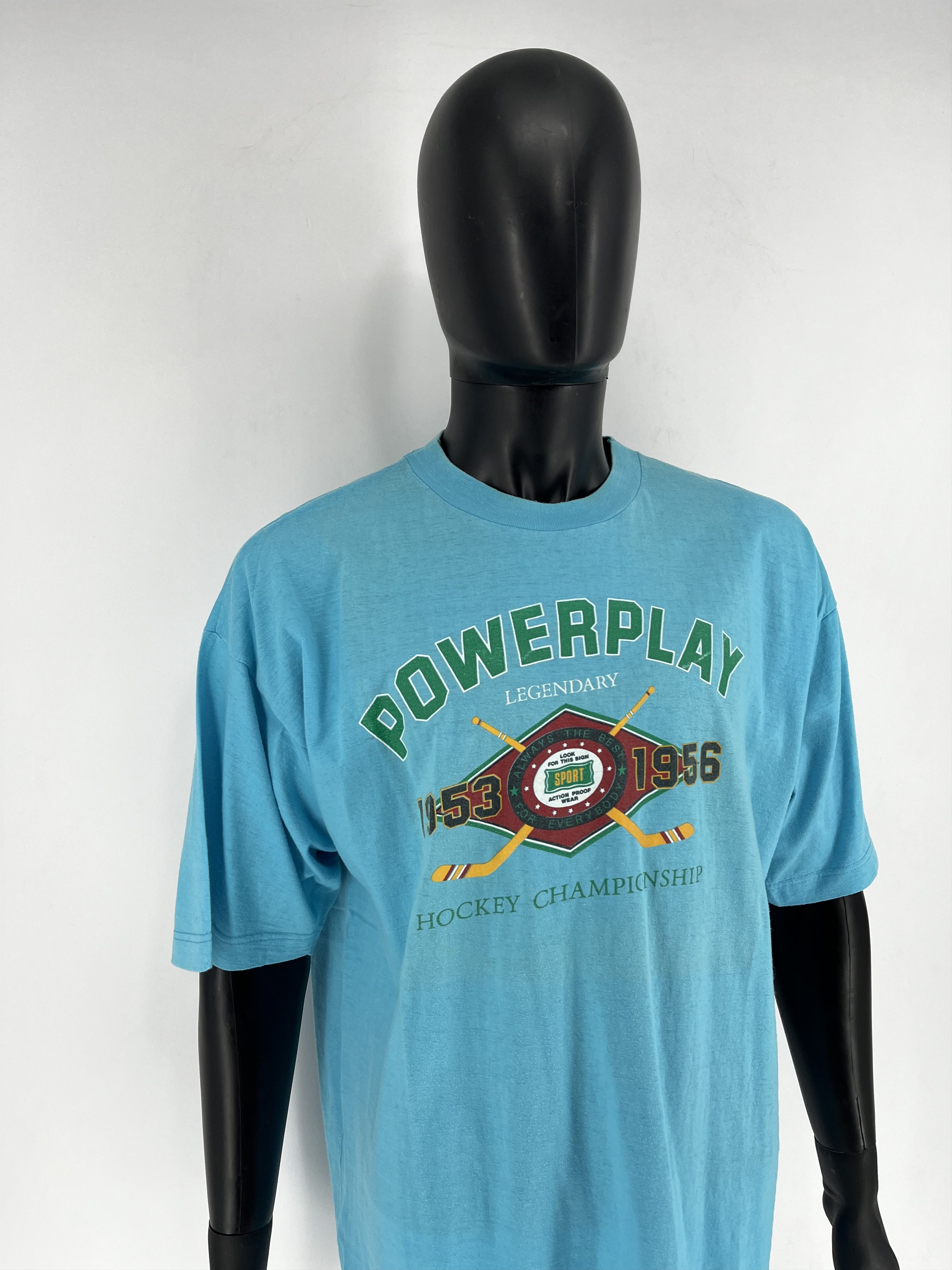 NHL VTG 90s POWERPLAY LEGENDARY 1953 1956 HOCKEY CHAMPIONSHIP Size US XL / EU 56 / 4 - 3 Thumbnail