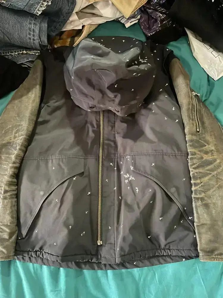 Undercover Sz 2 Undercover 02AW Leather Sleeves Mountain Jacket Size US M / EU 48-50 / 2 - 3 Thumbnail