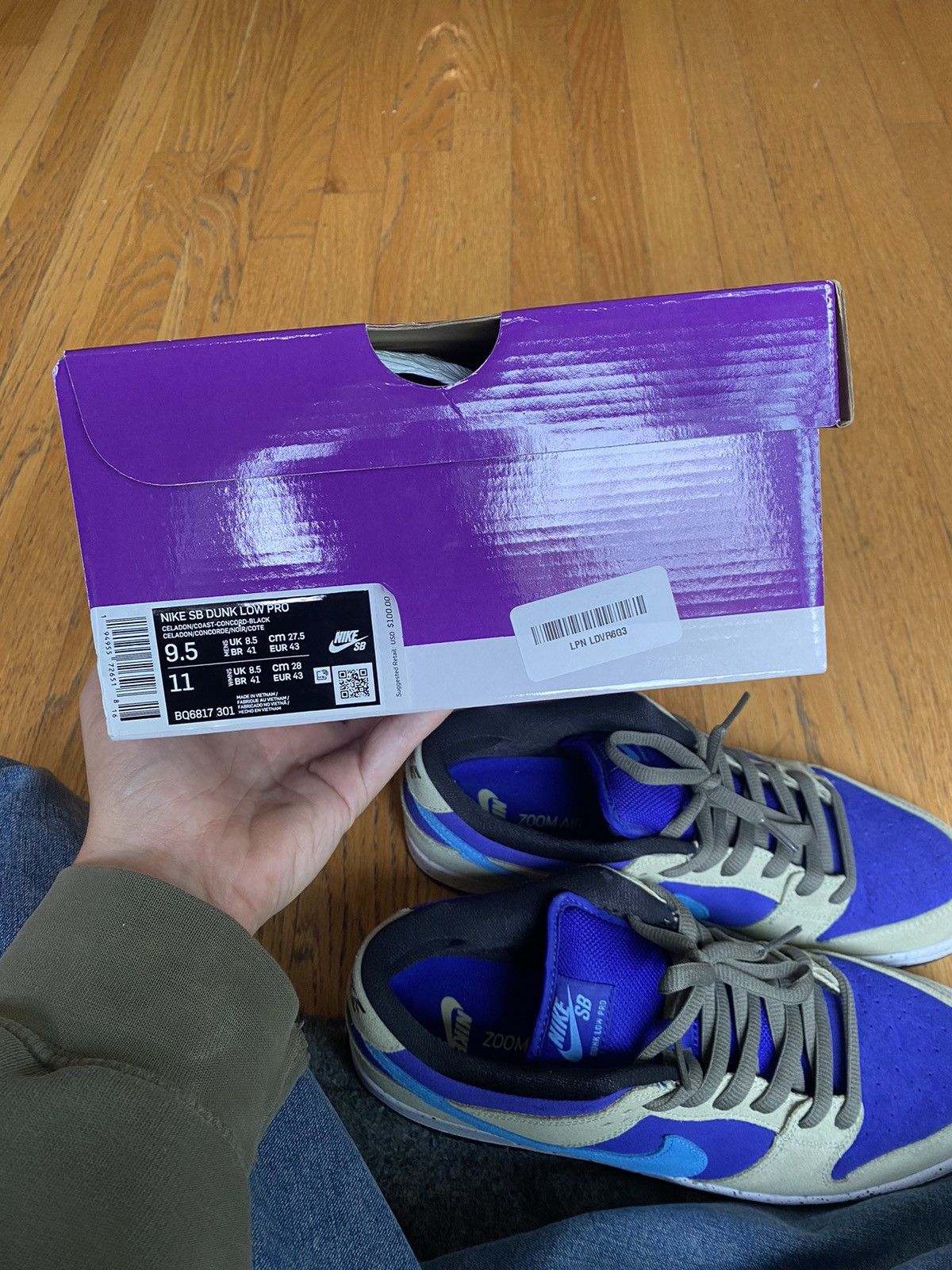 Nike × Nike ACG Nike SB Dunk Low Pro ACG Celadon Size US 9.5 / EU 42-43 - 19 Thumbnail