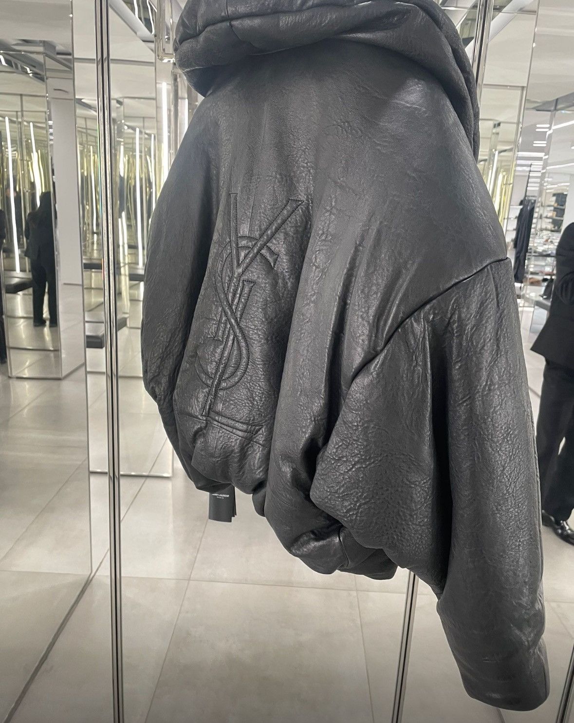 Saint Laurent Paris o1bcso1str0126 Cassandre Puffer Jacket in Black Size M / US 6-8 / IT 42-44 - 7 Thumbnail