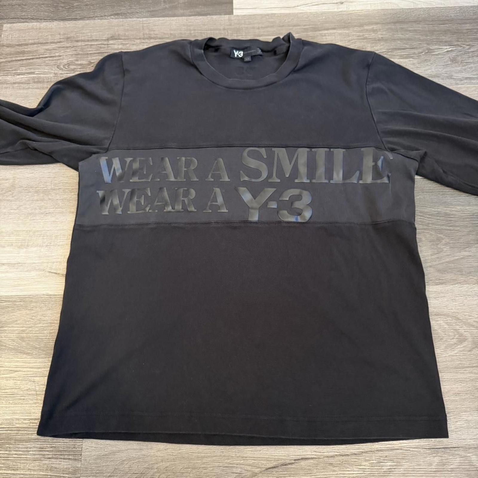 Y-3 adidas Yohji Yamamoto Y-3 wear a smile wear a y-3 LS t shirt Size US L / EU 52-54 / 3 - 2 Thumbnail