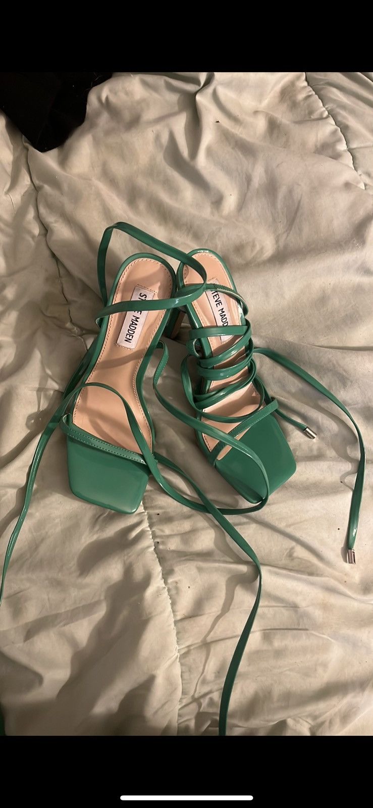 Steve Madden Green Lace up heels Size US 6.5 / IT 36.5 - 1 Thumbnail