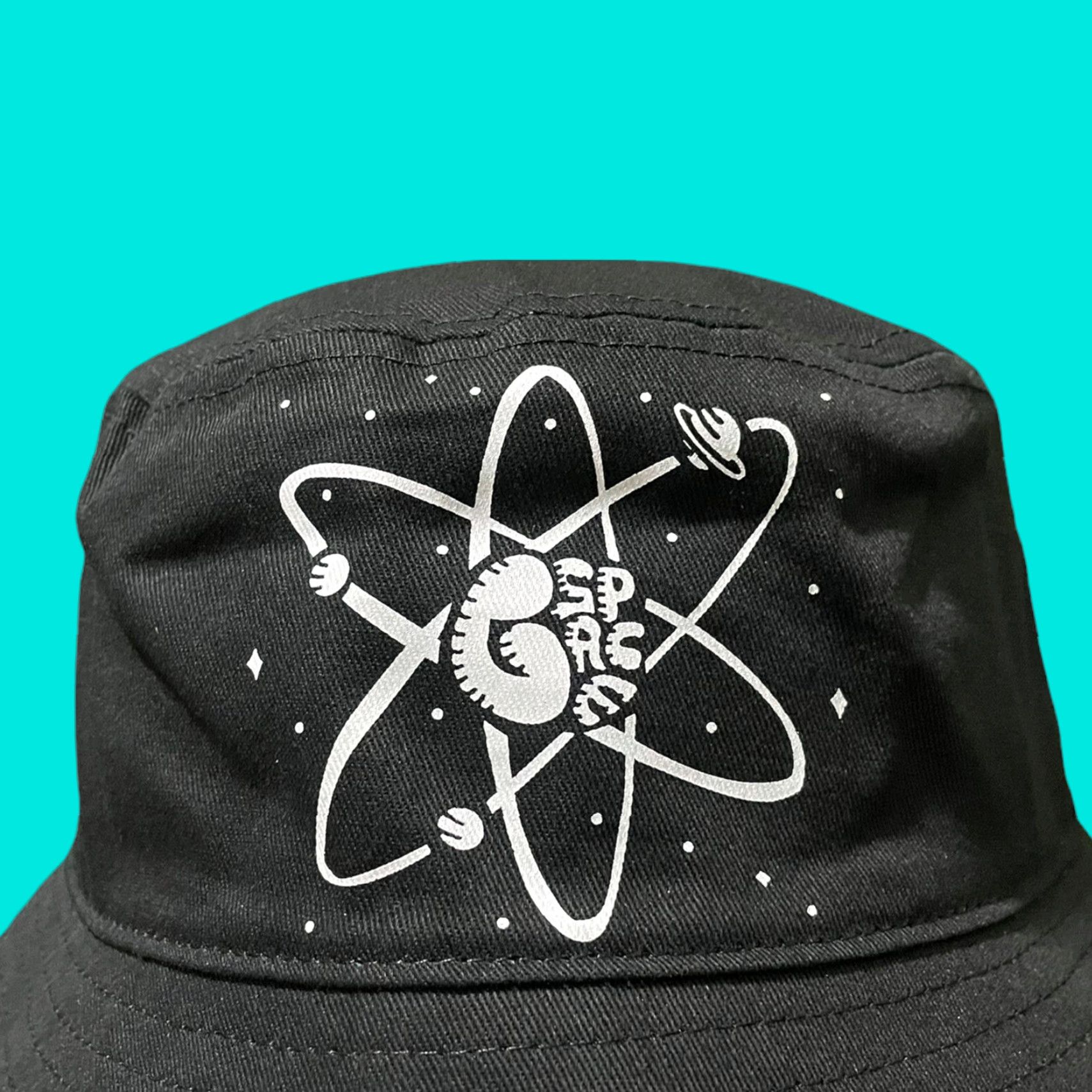 Vintage G Space Bucket Hat Unisex Adults S/M Black Size ONE SIZE - 1 Thumbnail