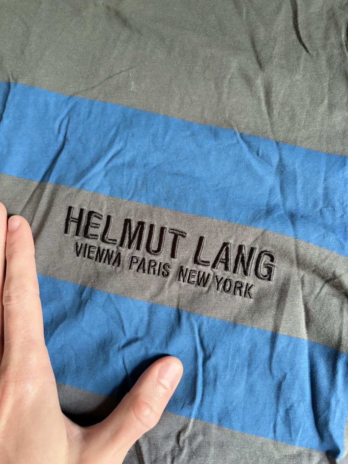 Helmut Lang Helmut Lang Vienna Paris New York Logo T-Shirt Size US L / EU 52-54 / 3 - 2 Thumbnail