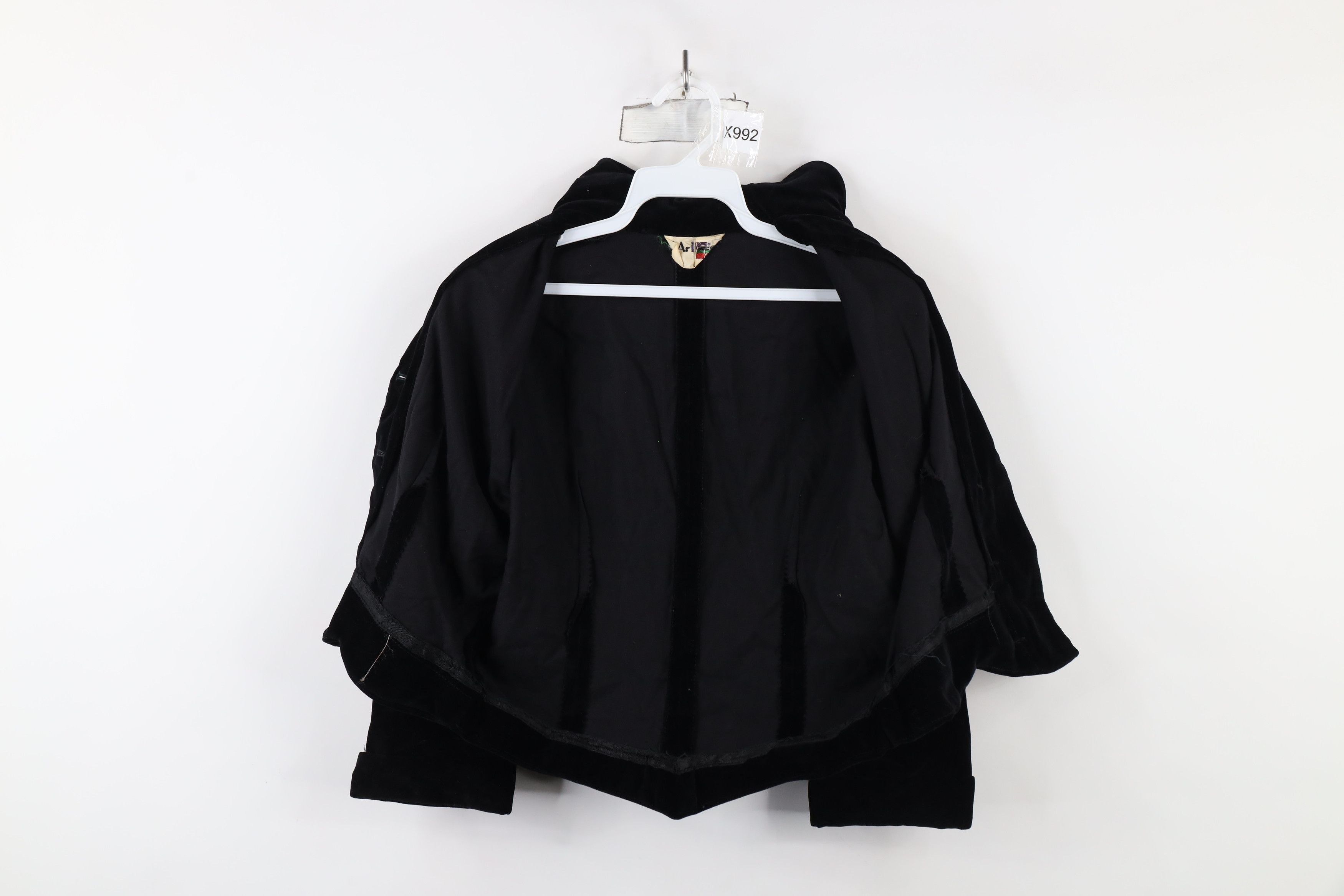 Vintage Vintage 40s 50s Rockabilly Button Jacket Coat Black USA Size M / US 6-8 / IT 42-44 - 5 Thumbnail
