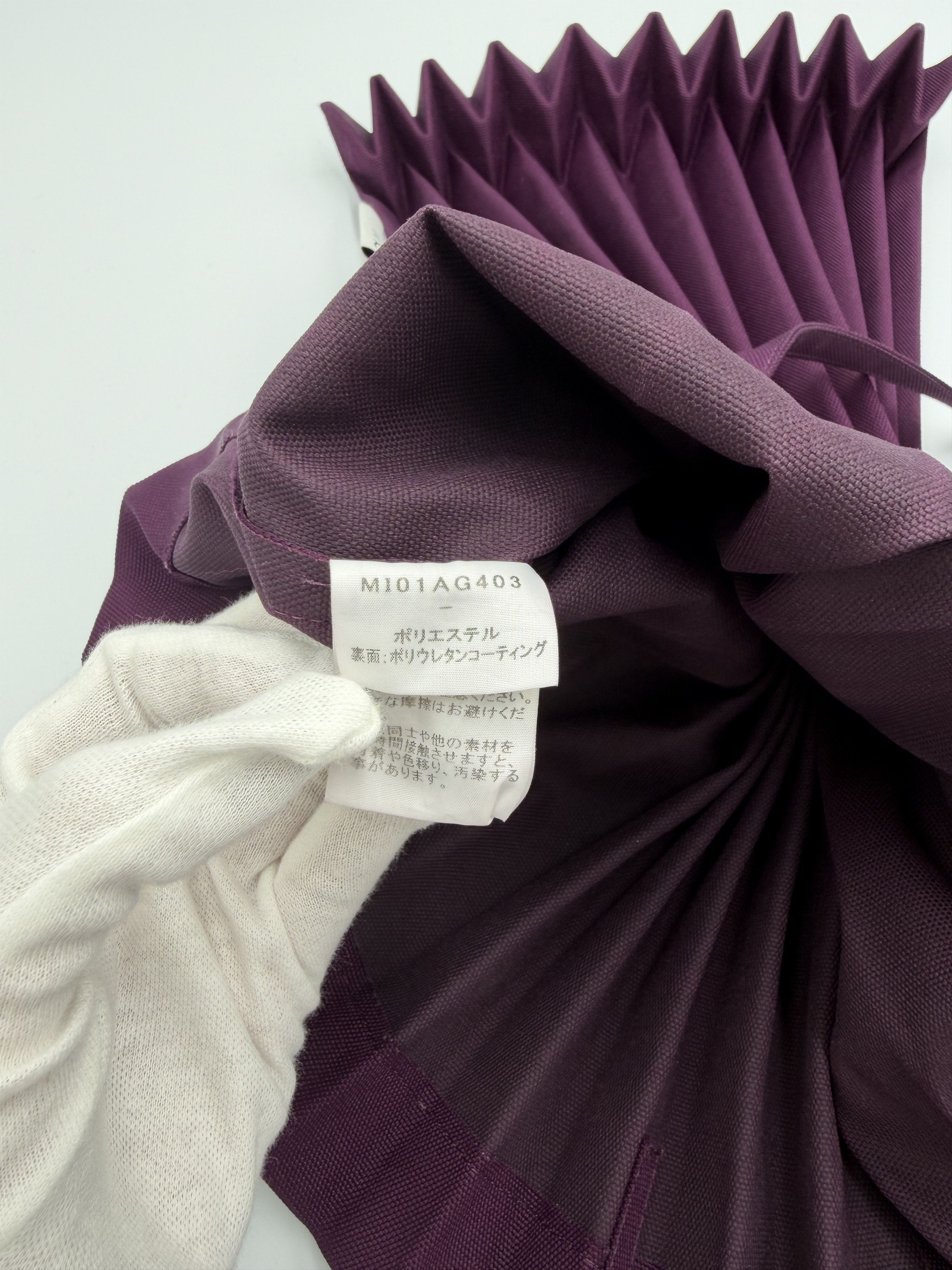 Issey Miyake me ISSEY MIYAKE Trunk Pleats Bag Purple Size ONE SIZE - 4 Thumbnail