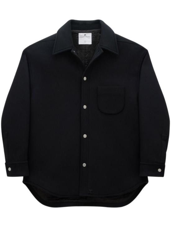 Courreges COURREGES Men Long Tops 323CCH030 WO00349999 Black Size US M / EU 48-50 / 2 - 1 Thumbnail