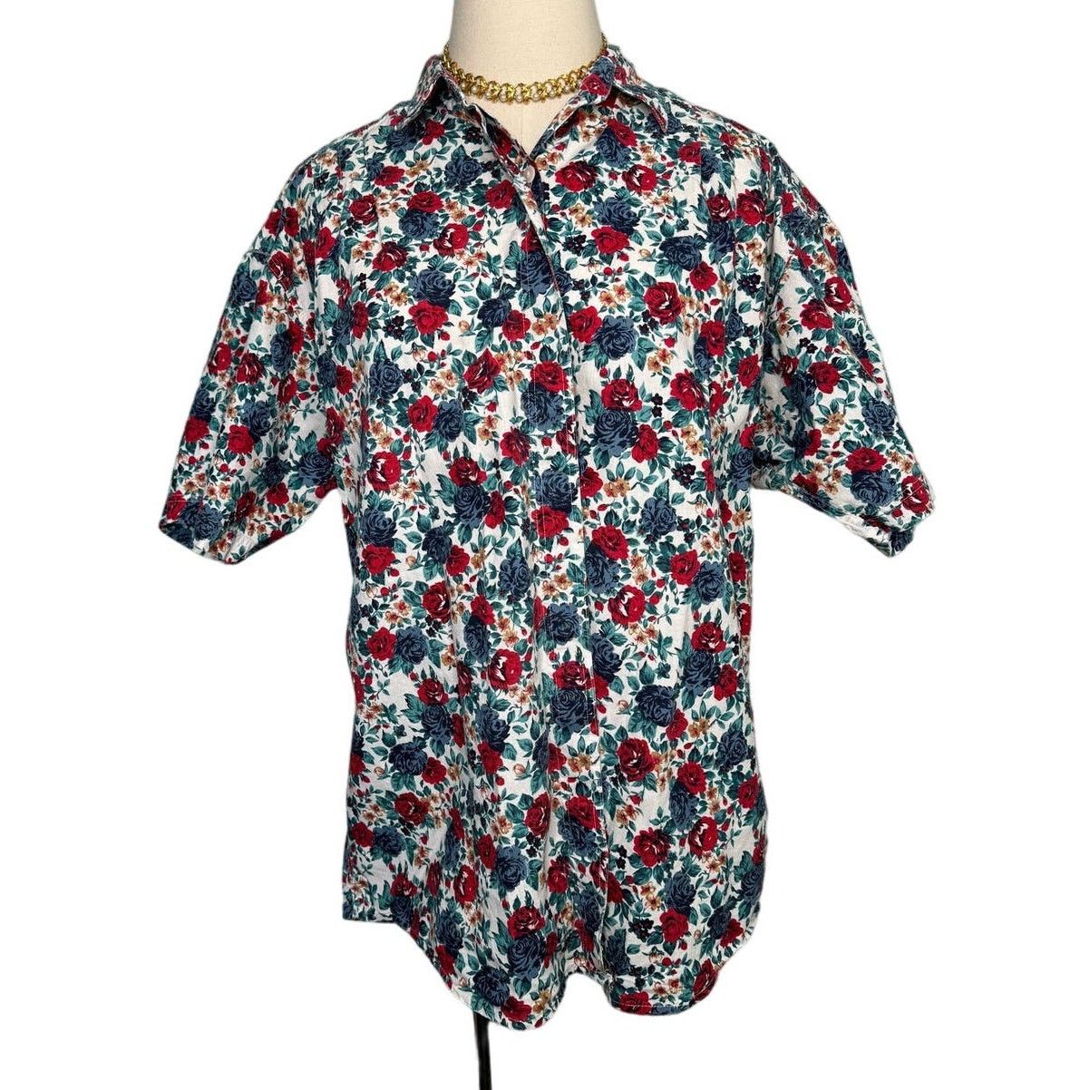 Vintage Vintage Woolrich cotton floral button down shirt size large Size L / US 10 / IT 46 - 2 Thumbnail