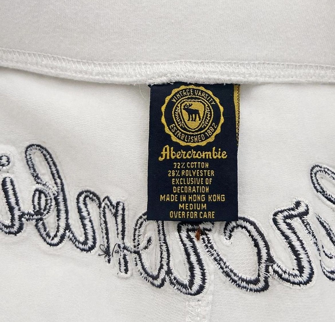 Abercrombie & Fitch Abercrombie & Fitch white, pink & brown flare sweatpants Size 28" / US 6 / IT 42 - 3 Thumbnail