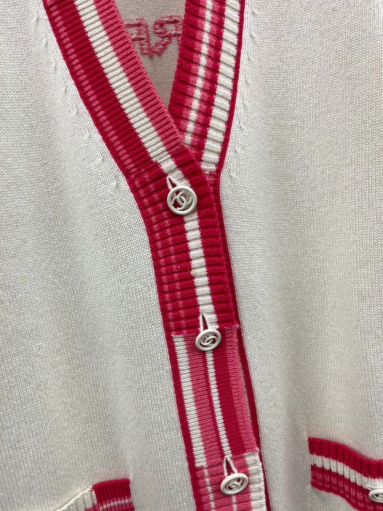 Chanel Chanel Color-blocked V-neck cashmere cardigan coat Size XS / US 0-2 / IT 36-38 - 2 Thumbnail