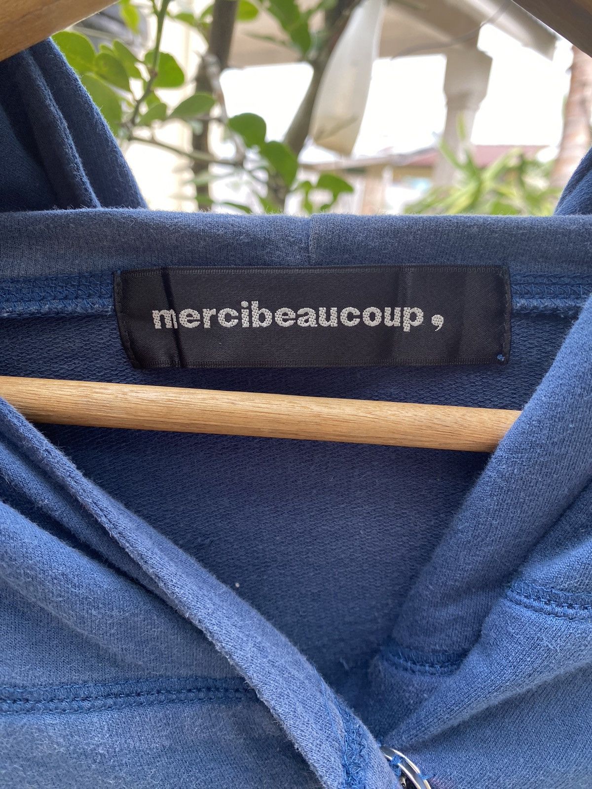 mercibeaucoup No: MB48-JA236 Poncho Hoodies mercibeaucoup Blue Jackets Size US L / EU 52-54 / 3 - 5 Thumbnail