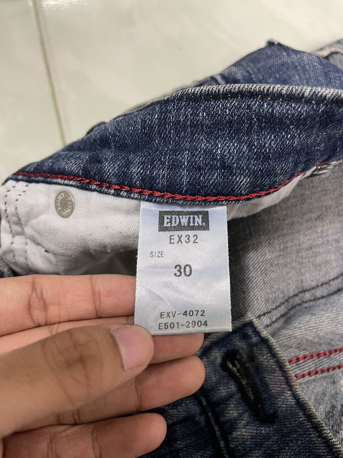 Edwin EDWIN EXCLUSIVE VINTAGE DISTRESSED JEANS Size US 30 / EU 46 - 17 Thumbnail