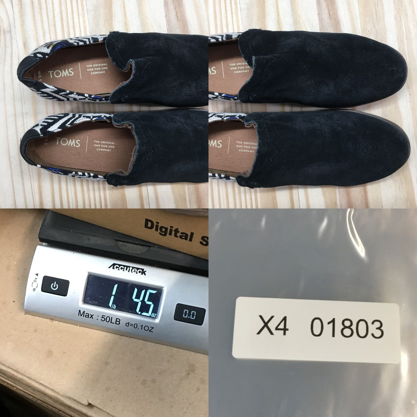 Toms TOMS Boots Shaye Casual Slip On Low Ankle Bootie Black Suede Womens 6.5 Shoe Size M Block Heel Pattern Solid Casual Shoe Size US 7 / IT 37 - 10 Thumbnail