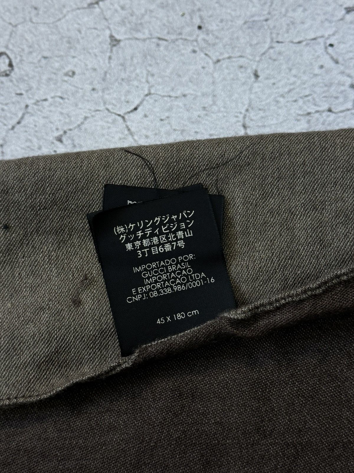 Gucci Gucci Scarf Monogram Wool+Silk Print Logo Size ONE SIZE - 5 Thumbnail