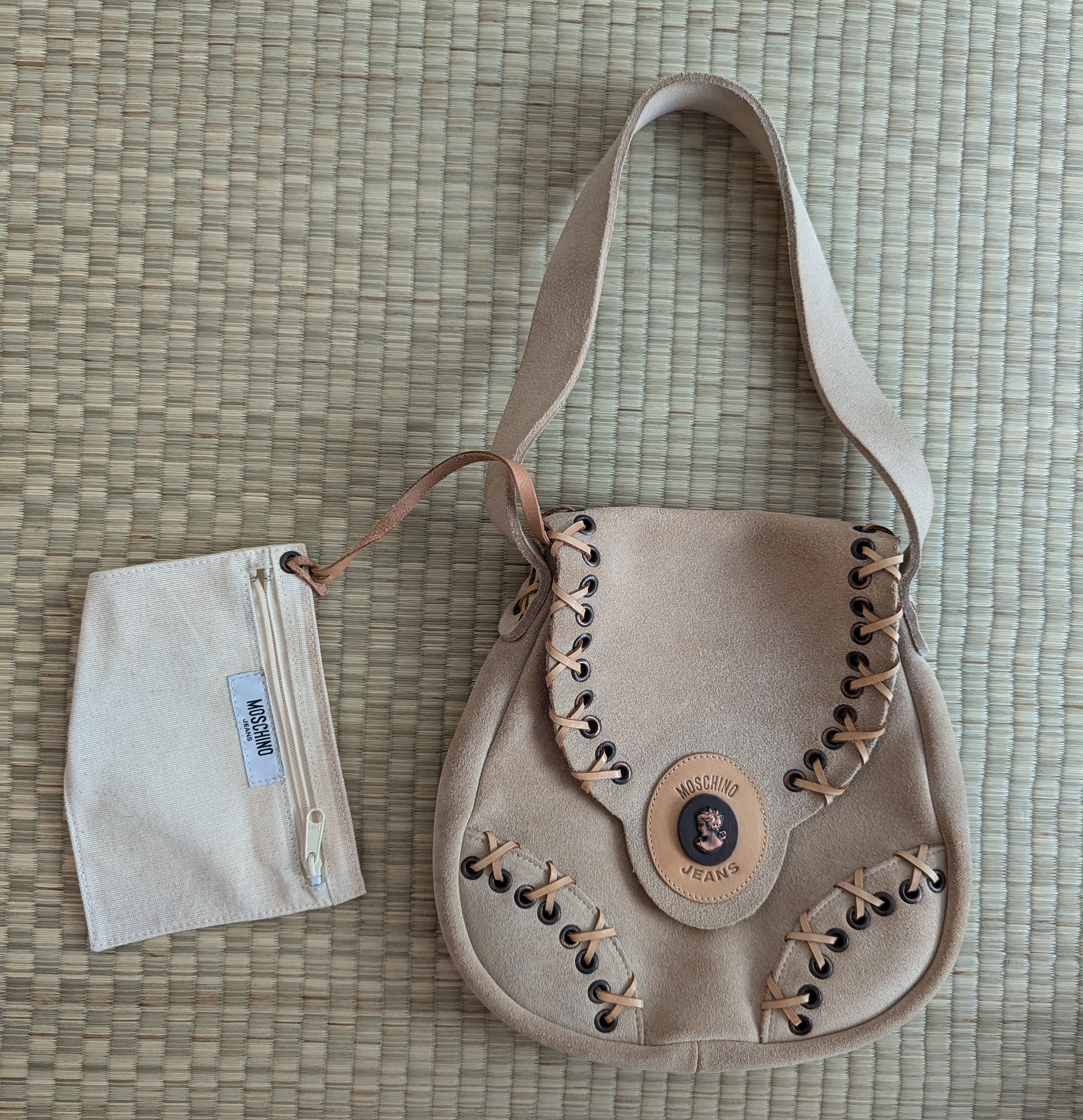 Moschino Moschino Jeans Leather Crossbody Clutch Bag w/ Small Bag Size ONE SIZE - 1 Thumbnail