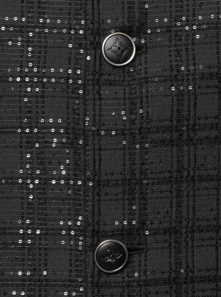 Louis Vuitton 6.5K VALUE ‼️RARE SIZE‼️ Sequin-Embroidered Collarless Jacket Size US XL / EU 56 / 4 - 4 Thumbnail