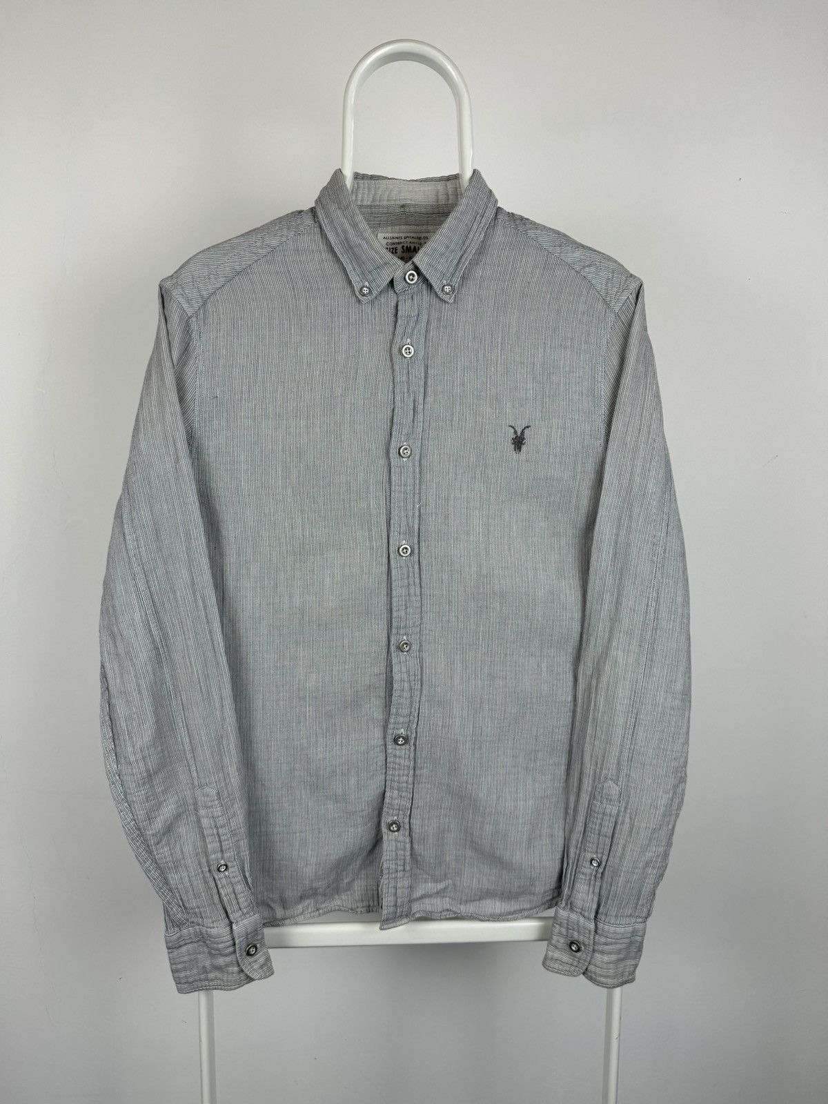 Allsaints × Vintage All Saints Spitalfields Barclay Striped Long Sleeve Shirt Size US S / EU 44-46 / 1 - 1 Thumbnail