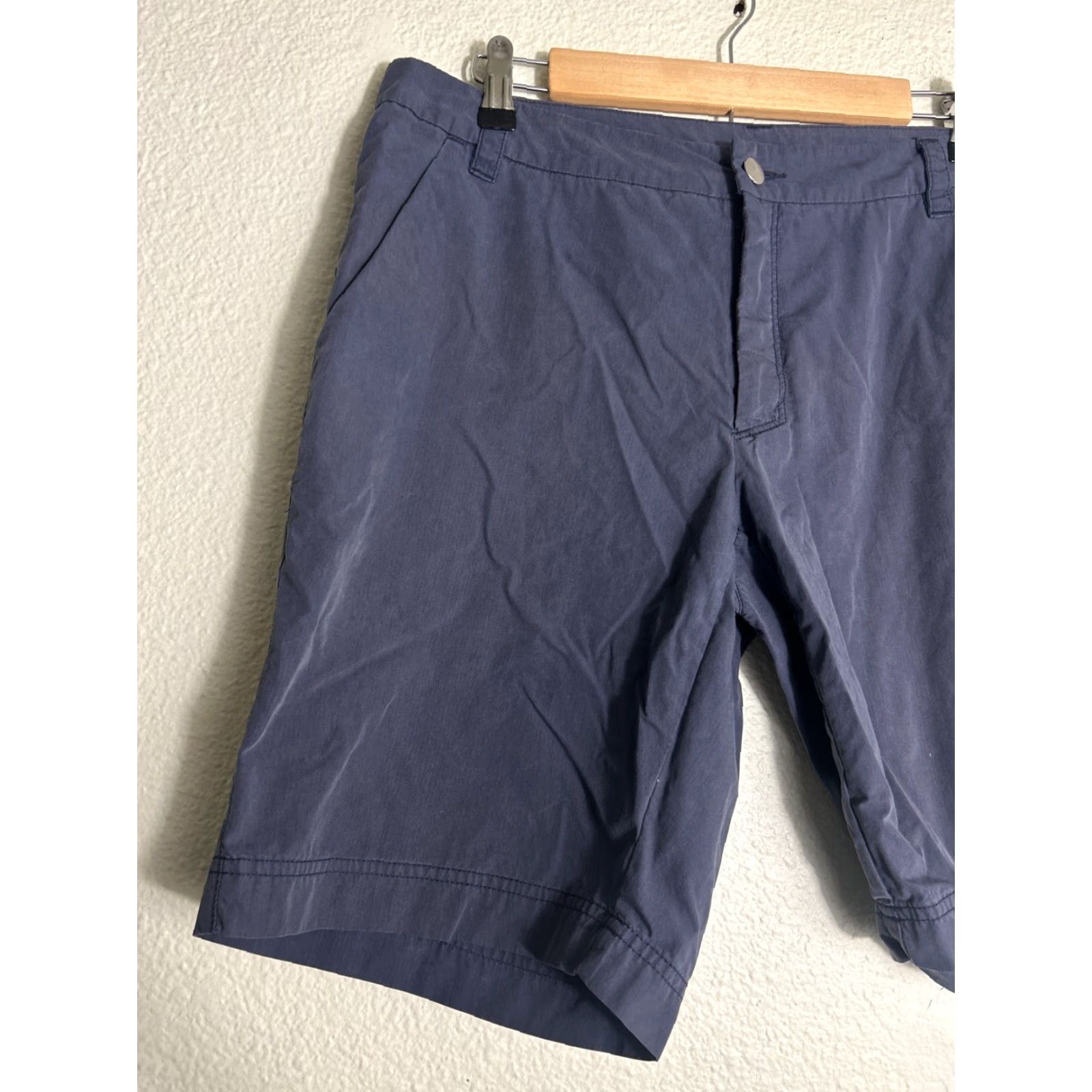 Spyder Spyder Ryder Shorts Gray Mens XL Zip Belt Loops 35x9 Cotton Nylon Solid Logo 9in Inseam Casual Size US 36 / EU 52 - 2 Thumbnail
