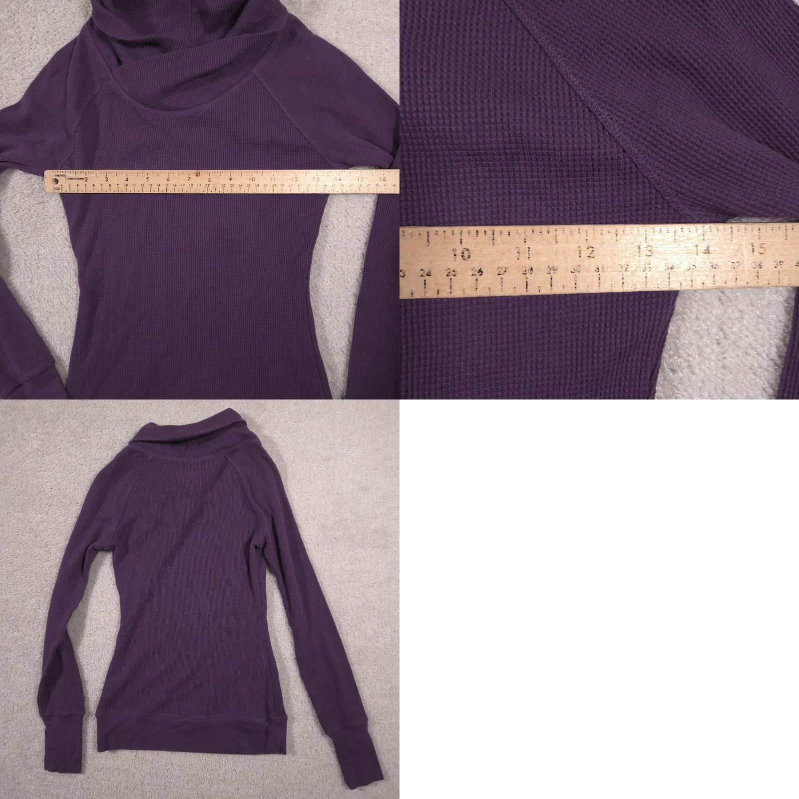 Vintage Columbia Shirt Womens XS Purple Cowl Neck Omni-Wick Long Sleeve Thermal Top Size XS / US 0-2 / IT 36-38 - 8 Thumbnail
