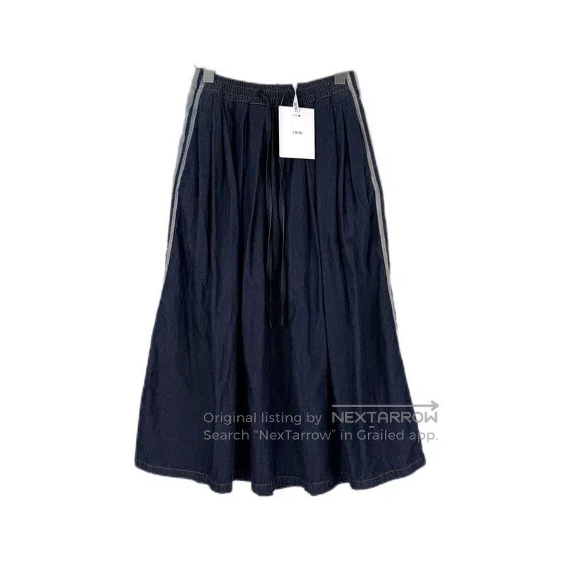 Dior Dark blue classic logo denim cotton skirt