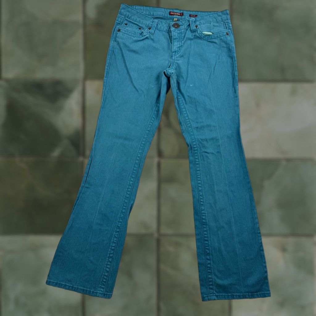 Vintage VINTAGE Y2K Hot Kiss Jeans Womens 11 Blue Flared Punk Hipster Hallie 2000s Grunge Size 32" / US 10 / IT 46 - 1 Thumbnail