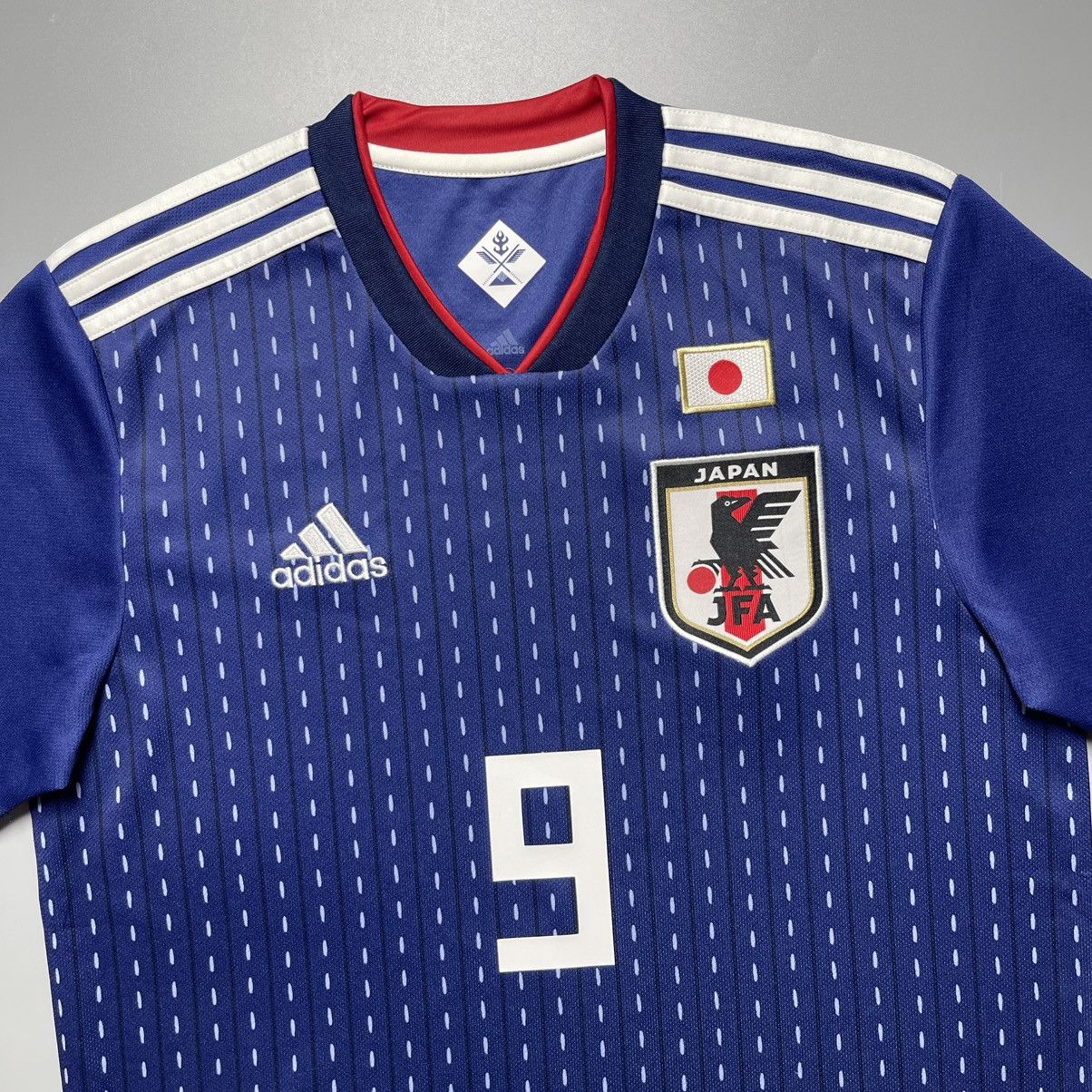 Adidas JAPAN ADIDAS 2018 WORLD CUP FOOTBALL HOME JERSEY #9 OKAZAKI Size US S / EU 44-46 / 1 - 4 Thumbnail