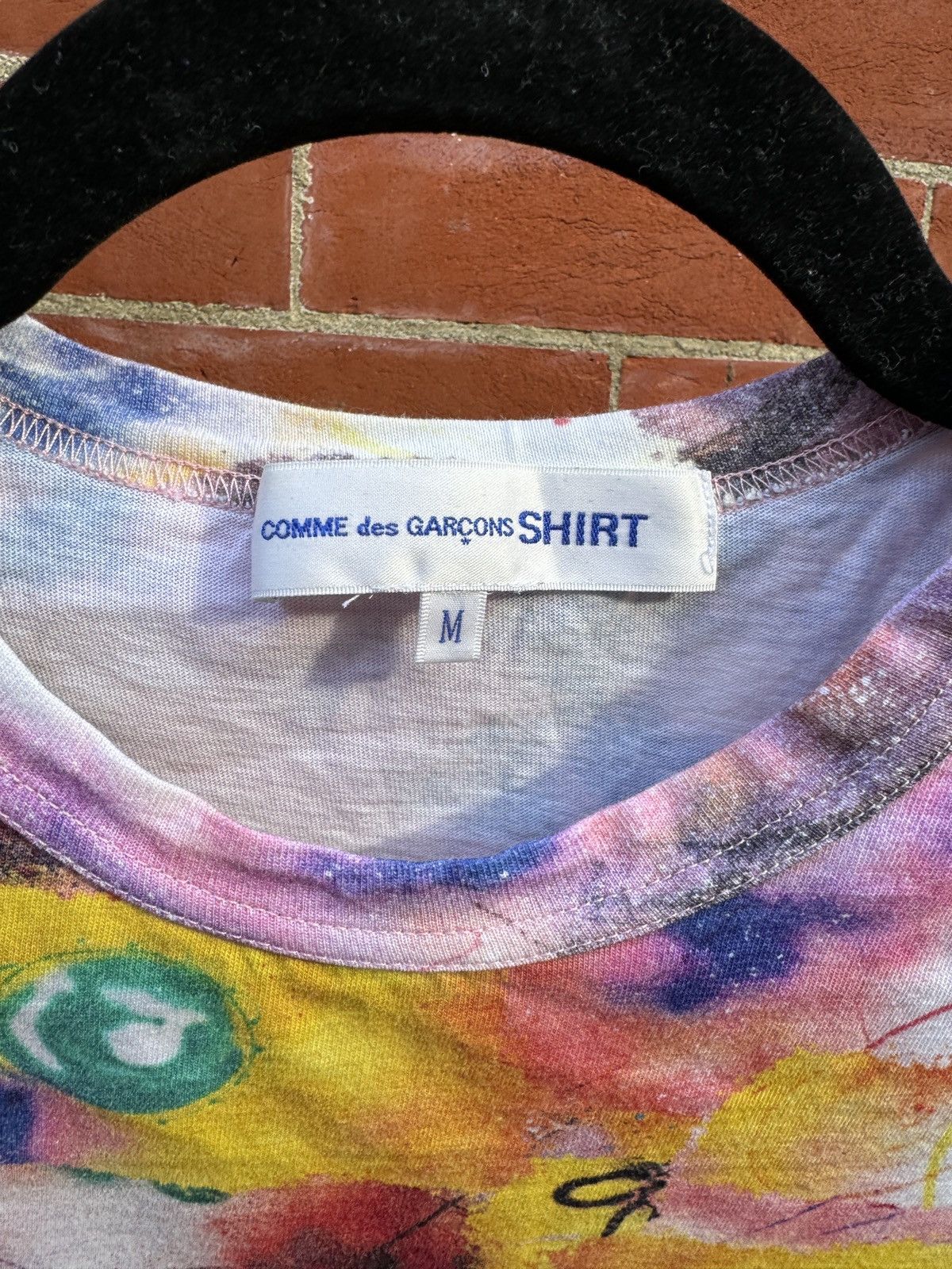 Comme des Garçons X Futura all over yellow long sleeve