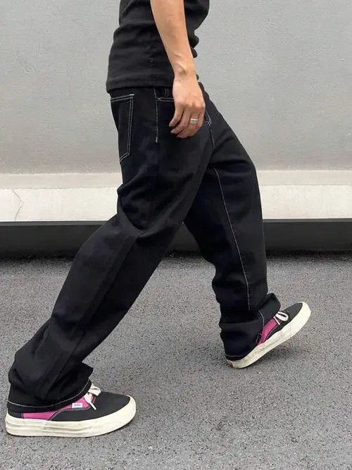 Jean Matsuoka x Maki Baggy Denim jeans Pants hype Size US 32 / EU 48 - 4 Thumbnail
