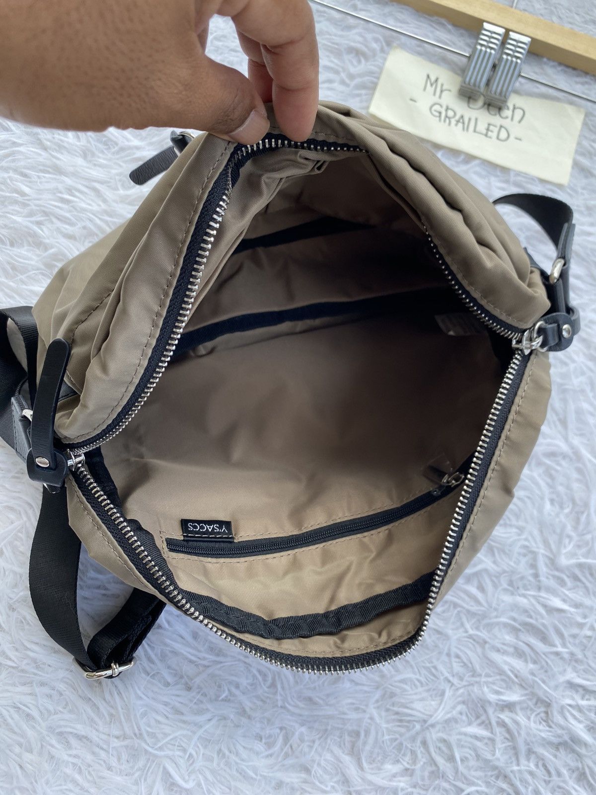Yohji Yamamoto Rare Y'saccs Double Front Pocket Soulder Bag Size ONE SIZE - 15 Thumbnail