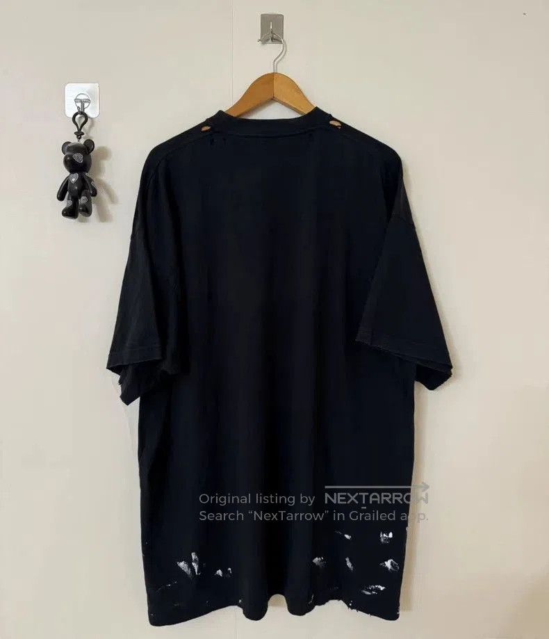 Balenciaga Balenciaga Black Flame Short Sleeve T. Size US L / EU 52-54 / 3 - 3 Thumbnail