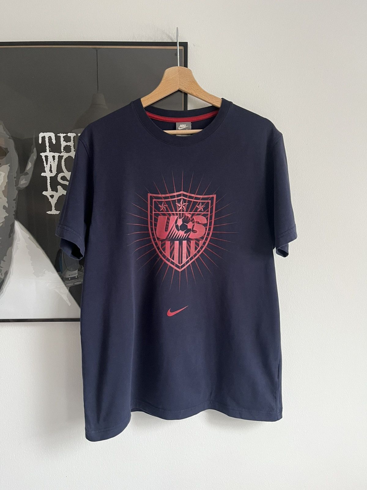 Nike × Vintage Vintage 90s 00s NIKE USA T Shirt Size US L / EU 52-54 / 3 - 1 Thumbnail