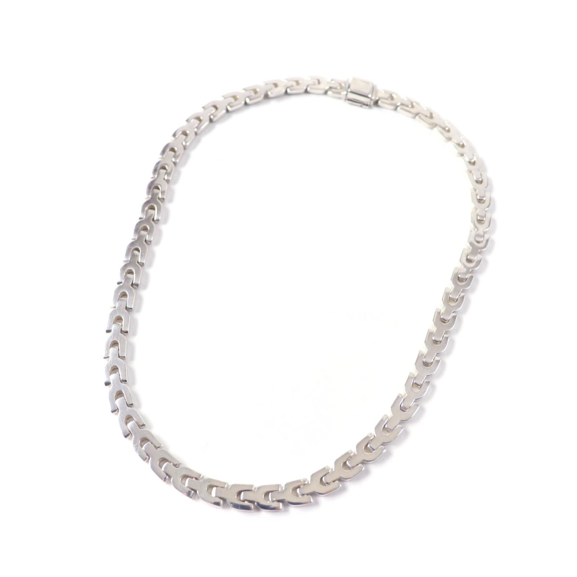 Tiffany & Co. TIFFANY & Co. Vintage 1980s Rare Y-Link Necklace, 925 Sterling Silver, Weight: 64.81g, Women's Size ONE SIZE - 1 Thumbnail